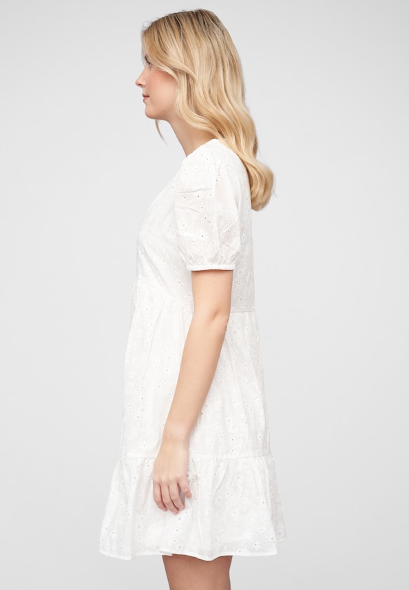 VIIMINA V-NECK S/S SHORT DRESS-2