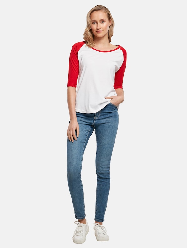Ladies 3/4 Contrast Raglan Tee-3