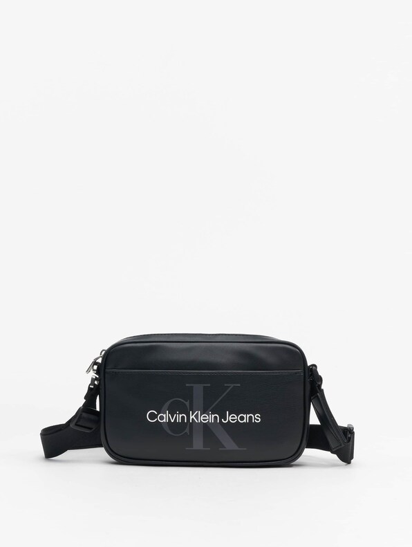 Sculpted Monogram Top Handle Shoulder Bag | Calvin Klein