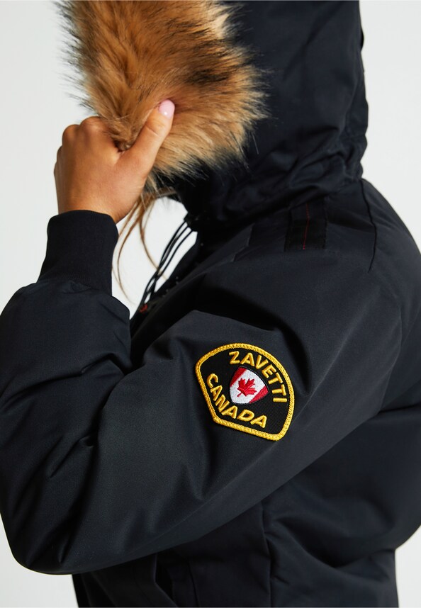 W GABELLIA HOODED BOMBER JACKET-4