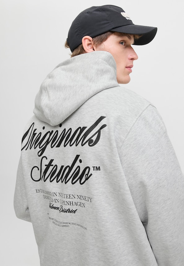 JORNORREBRO TYPO BACK SWEAT HOOD SN-3
