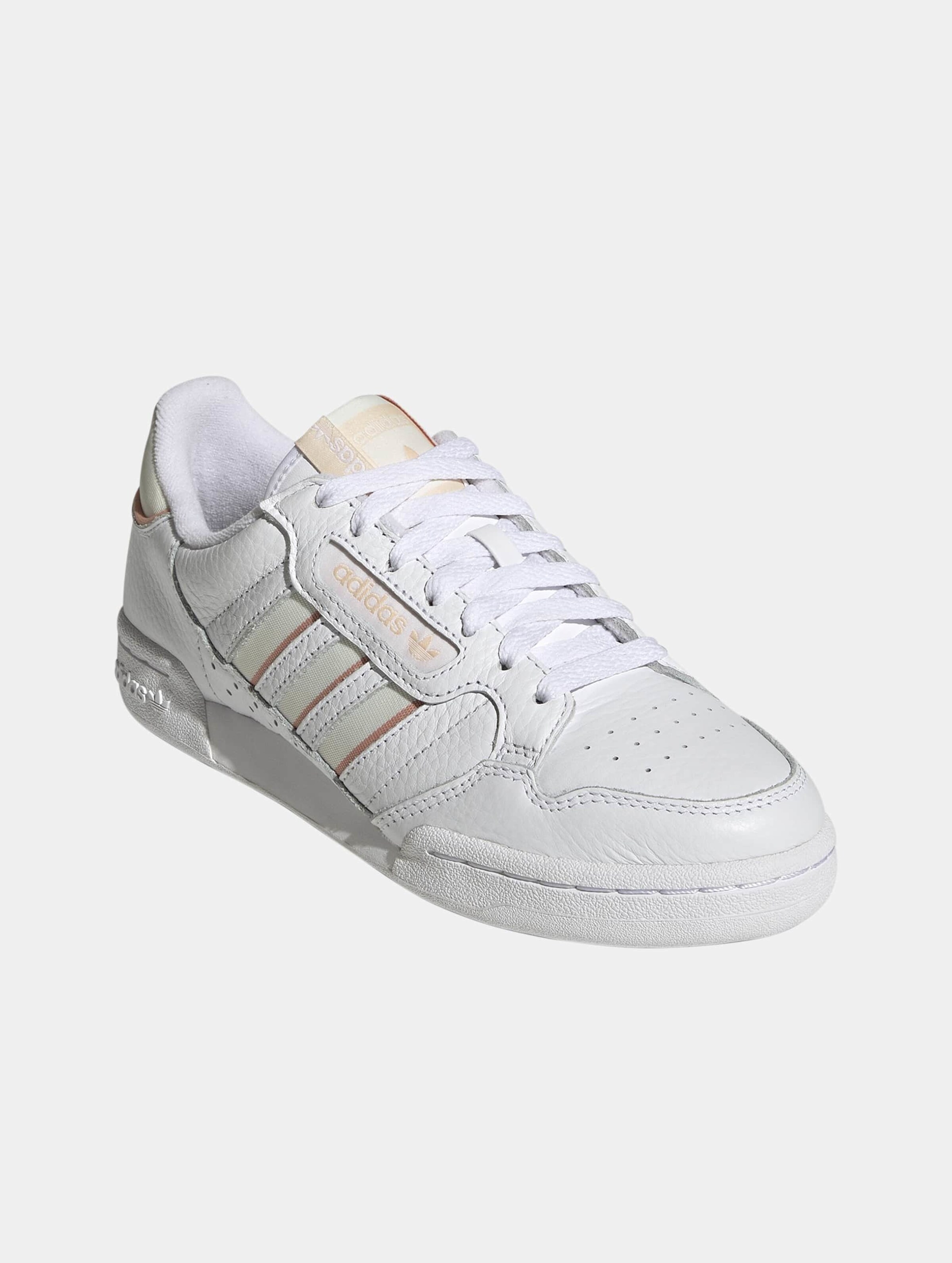 All white adidas continental 80 online