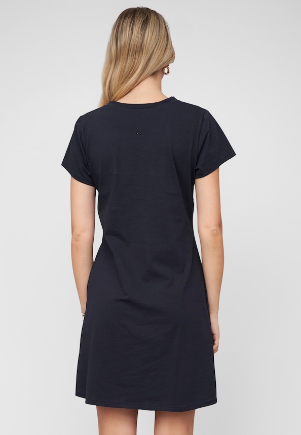 T-Shirt Dress Colorblock-1