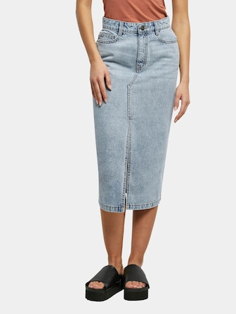 Ladies Midi Denim Skirt