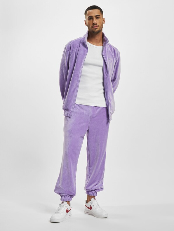 Sean John Script Logo Essential Velours Trackjacket-5