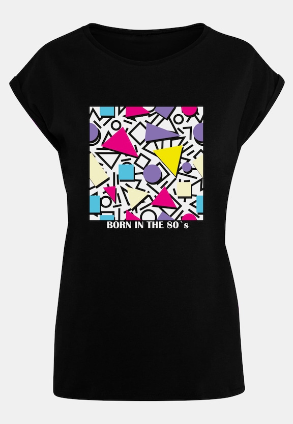 Ladies Geometric Retro Extended Shoulder -2