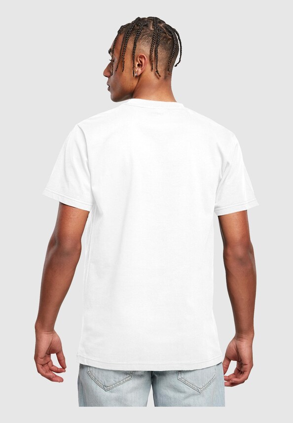 Peace - Stripe Victory Hand T-Shirt Round Neck-1