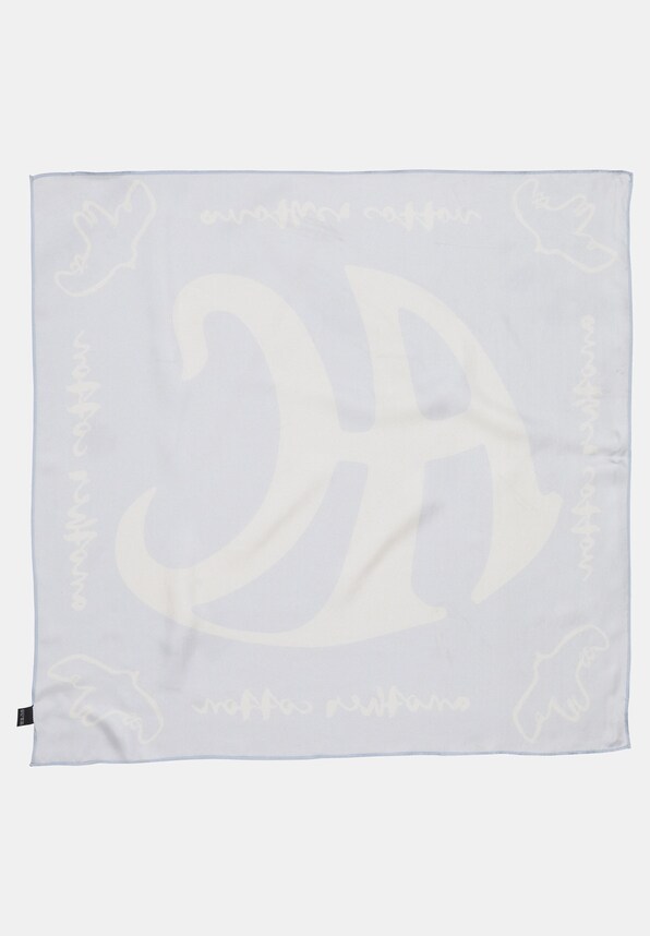 AC Lettering Silk Scarf-2