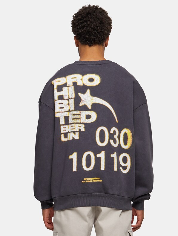 Prohibited Star Crew Neck Pullover-1