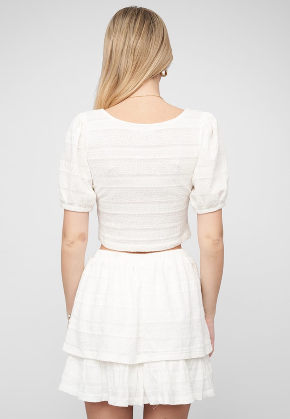 VITRIVA SQUARE NECK S/S TOP-1