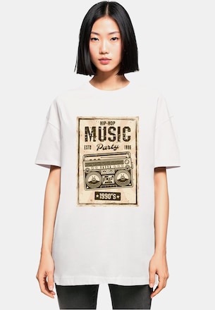 Ladies Retro Boom Oversized Boyfriend Tee