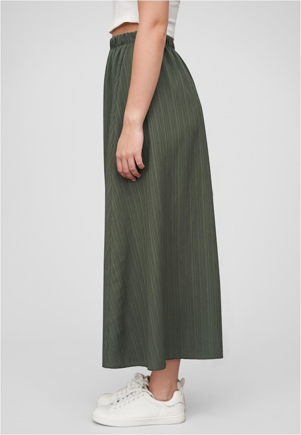 Cloud5ive Damen Longform Rock mit Strukturmuster und Gummibund-3