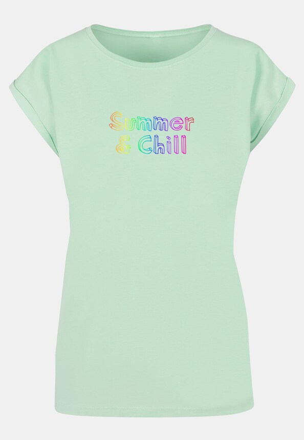 Ladies Summer And Chill Rainbow Extended Shoulder -2