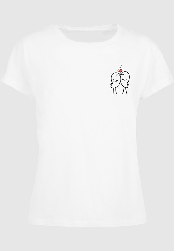 Ladies Hugs & Love - Birds Love Box Tee-2