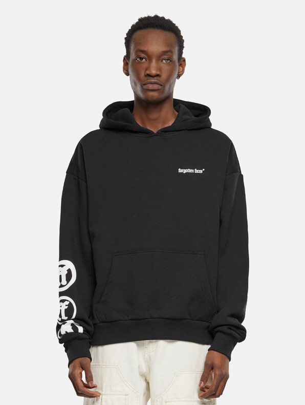 Forgotten Faces Fading Logo Statue Heavy Oversize Hoodies-0