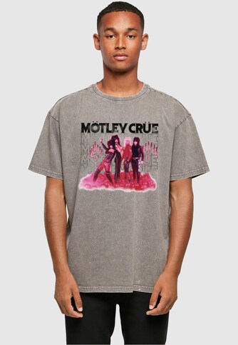Motley Crue - Mauve Acid Washed Heavy Oversized Tee