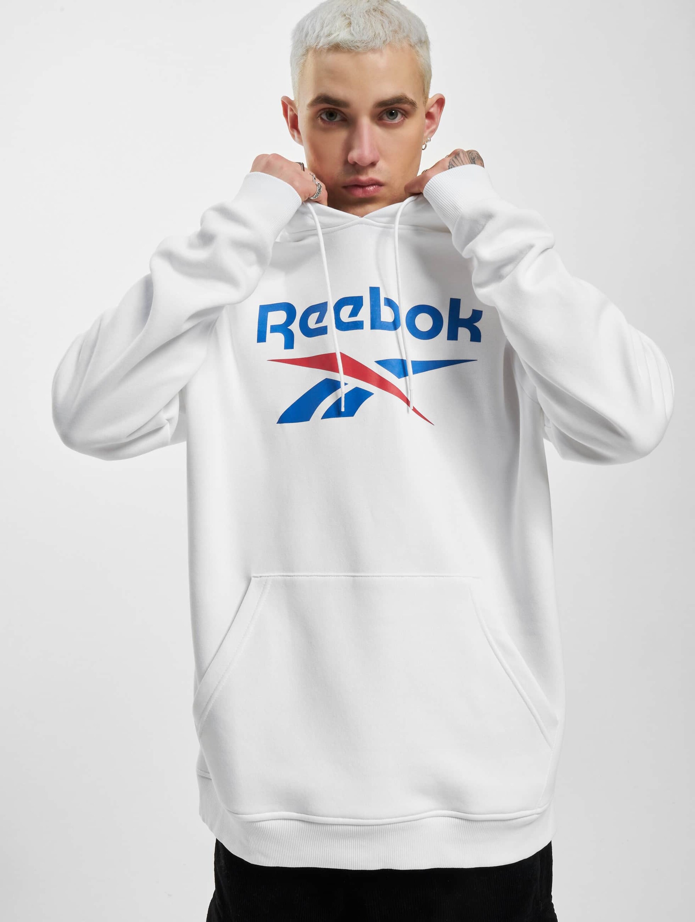 Reebok classics big logo on sale hoodie