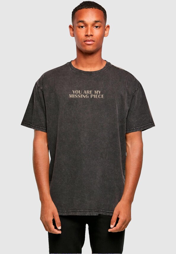 Missing Piece Acid Washed Heavy Oversize Tee-0