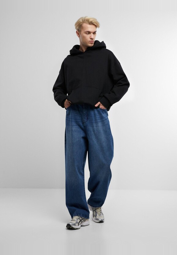 Urban Classics Tapered Heavy Ounce Baggy Jeans-5