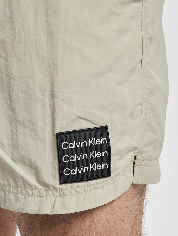 Calvin Klein Underwear Medium Drawstring Shorts Light Stone-4