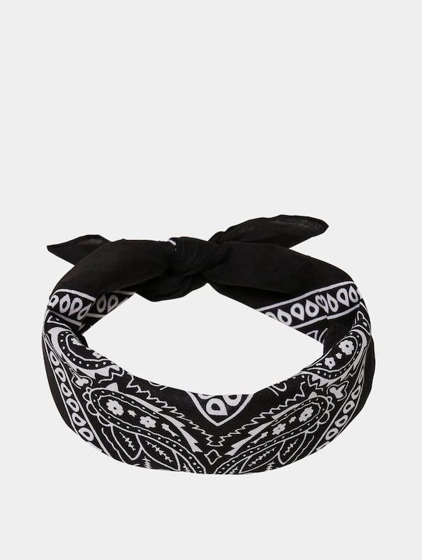 Urban Classics Black bandana scarf 3 pack