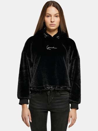 Metal Signature Fake Fur OS Crop