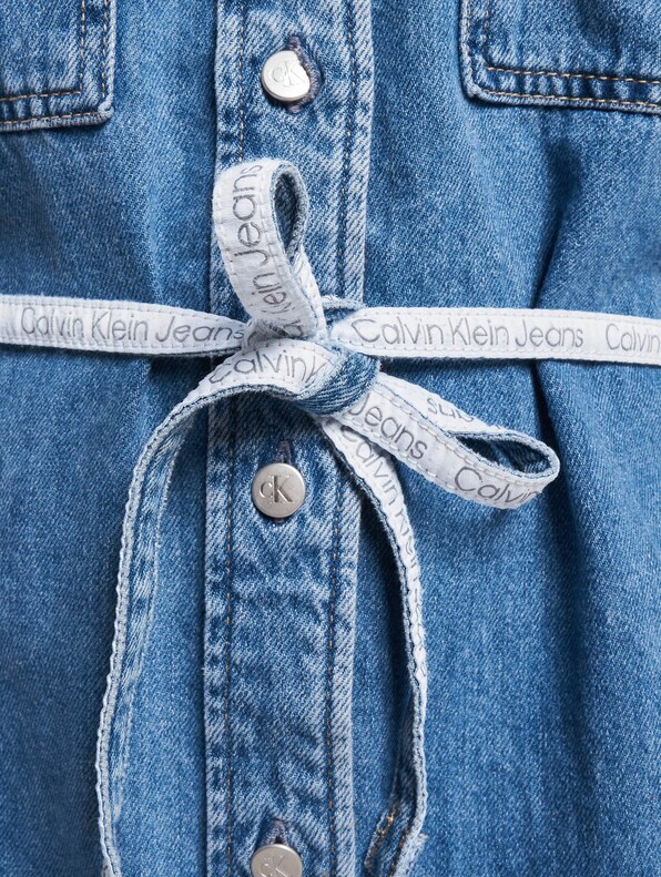Calvin Klein Jeans Utility Belted Kleid-6