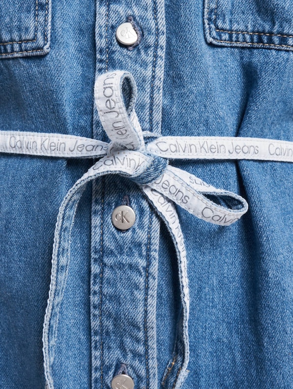Calvin Klein Jeans Utility Belted Kleid-6