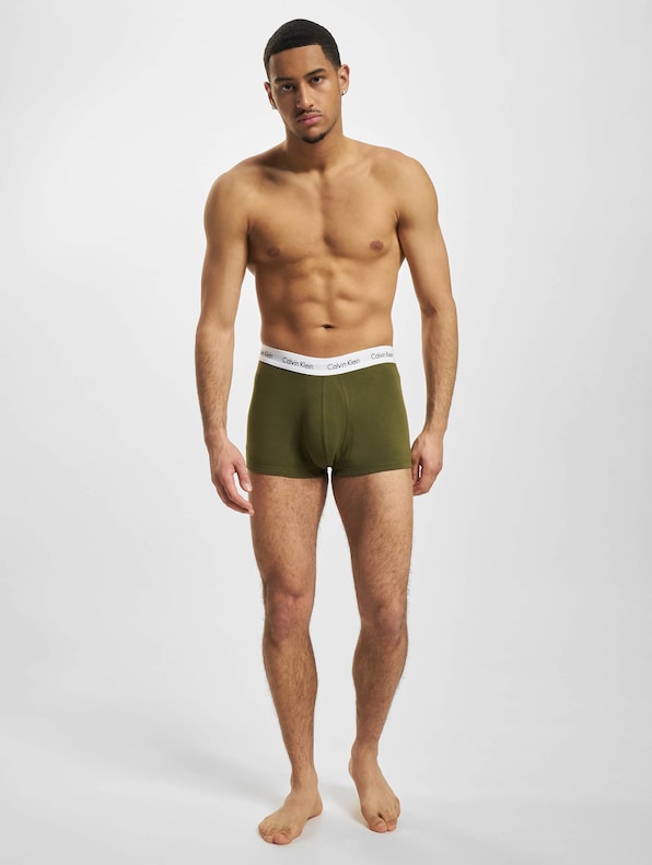 Calvin Klein Underwear Low Rise 3 Pack Shorts Faded Gry/Samba/Evergrn-10