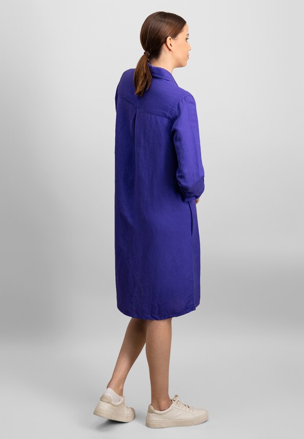 DRESS A-LINE LINEN MIX-2