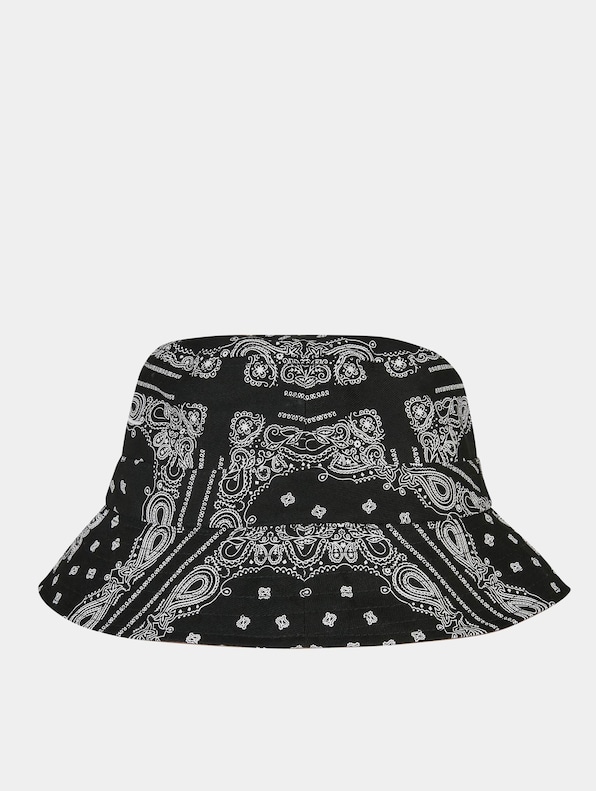 Karl Kani Ka223-026-1 Signature Paisley Reversible Bucket Hat-4
