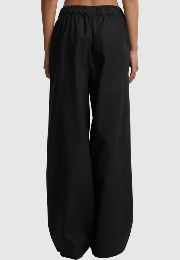 Ladies Linen Mixed Wide Pants-1