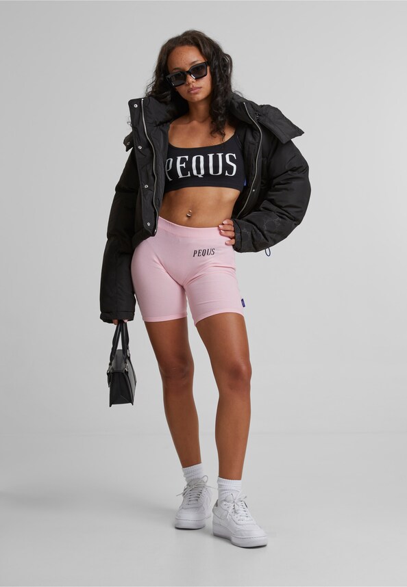 PEQUS Logo Biker Shorts rosa-4