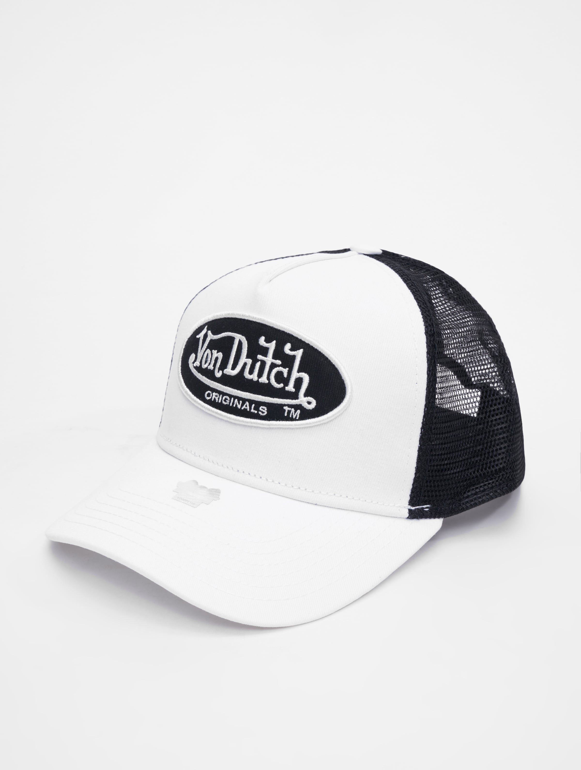 Von Dutch Pet - Wit Zwart - Fall '23 Collectie - One Size - Baseball Cap Heren - Trucker Cap - Pet Heren Volwassenen - Pet Dames - Petten