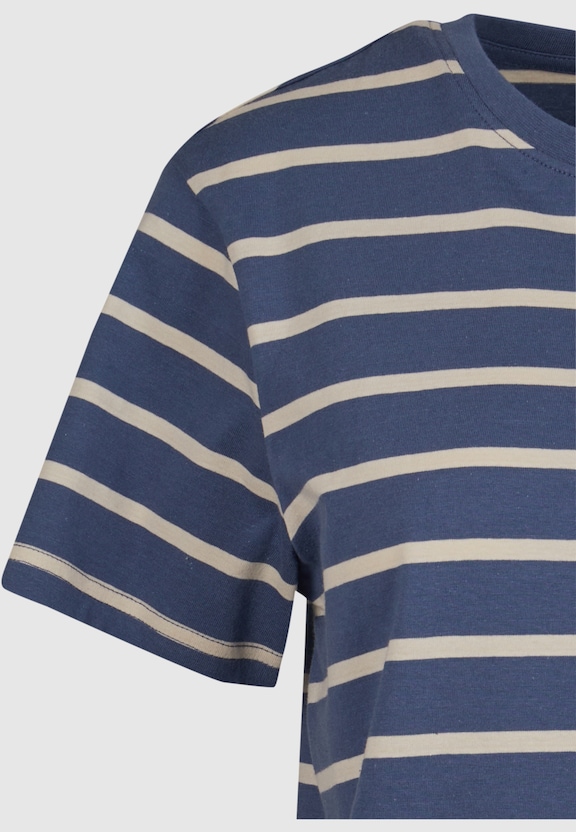 Ladies Striped Boxy Tee-8