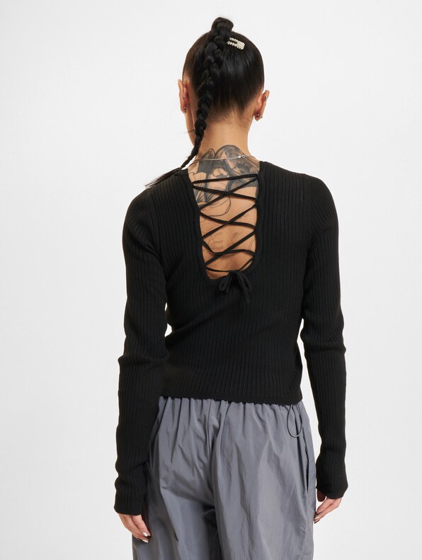 Mie Life Crop String O-Neck-2