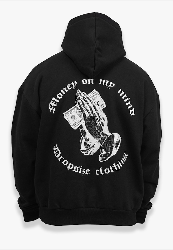 Dropsize Heavy Oversize Money On My Mind Hoodie-3