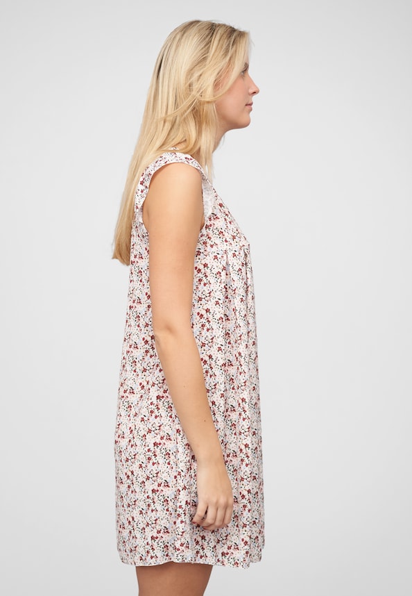 V-Neck Kleid mit Flügelärmeln-3