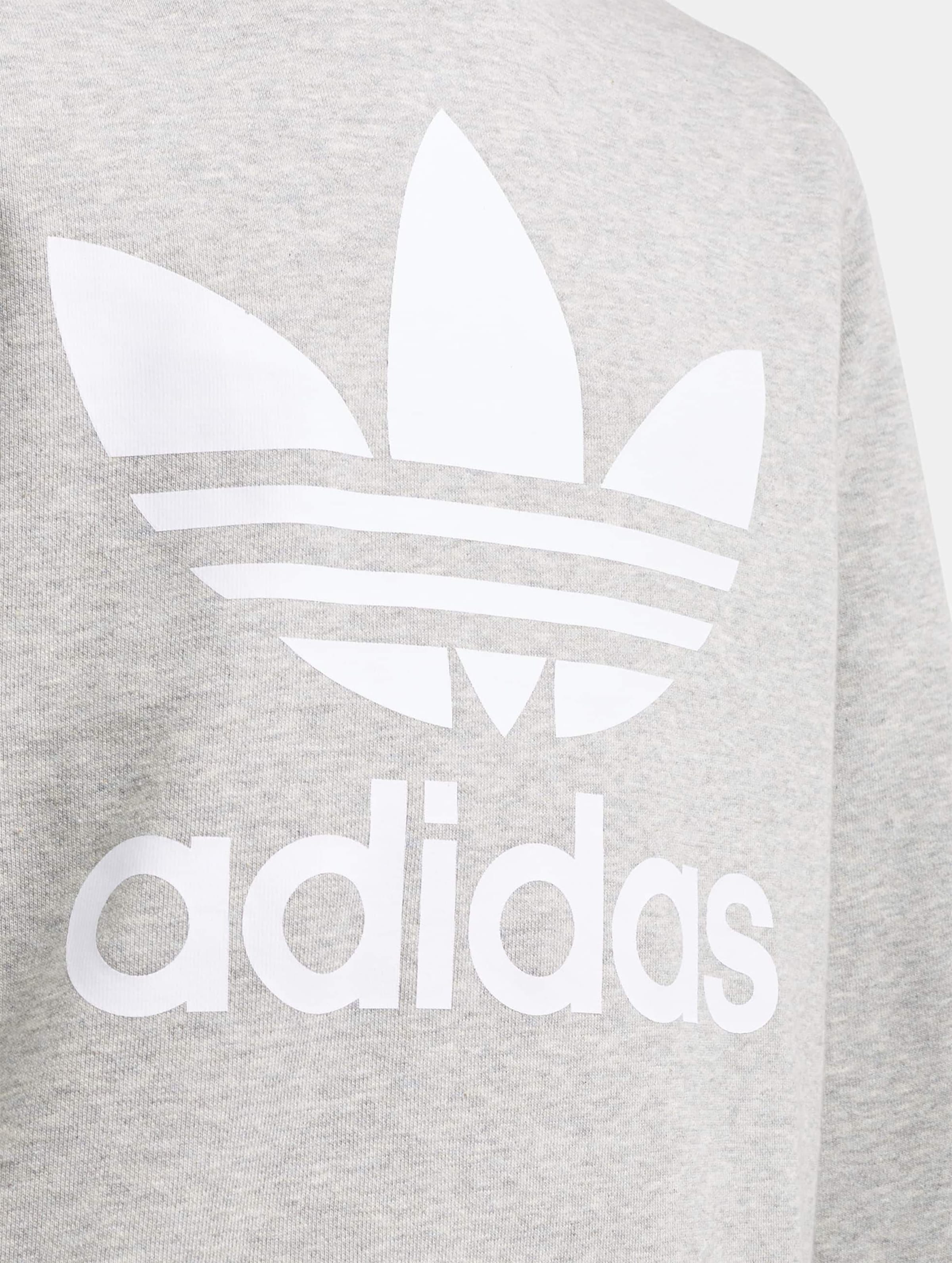 Adidas originals cheap trefoil sweatshirt grey