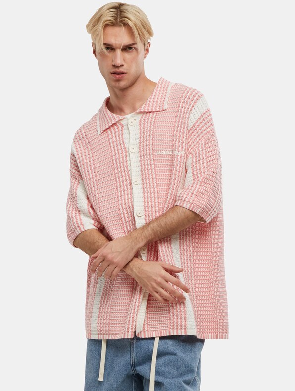 Oversized Mesh Knit Summer Shirt-0