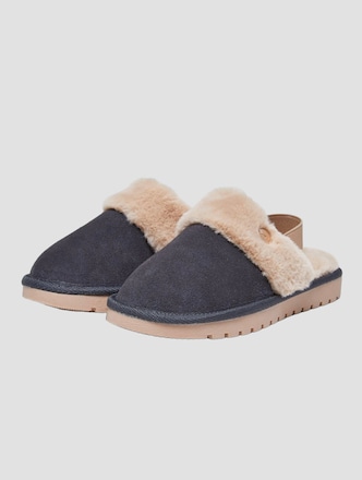 ROMIKA Kids Suede + Fake Fur Slipper