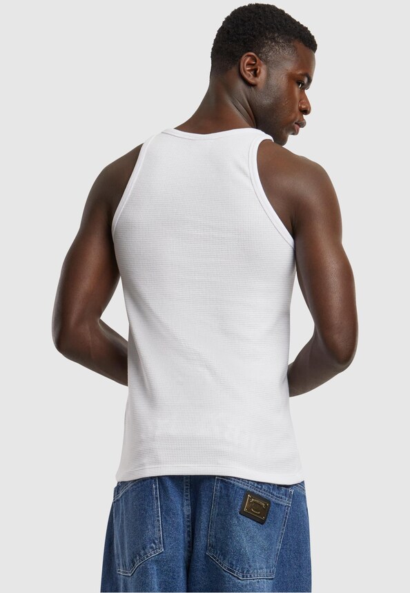 KM242-043-1 Karl Kani Small Signature Essential Waffle Tanktop 2 Pack-1