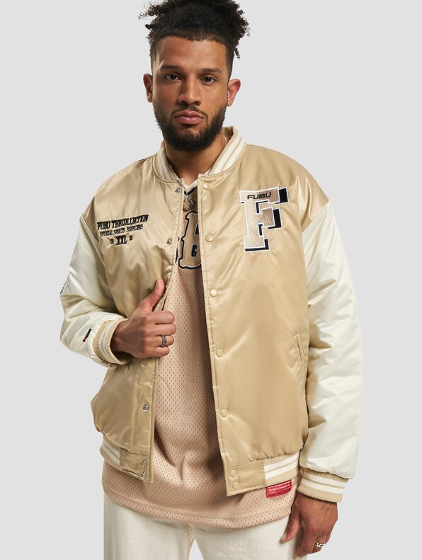 FUBU College Shiny Varsity Jacket-2