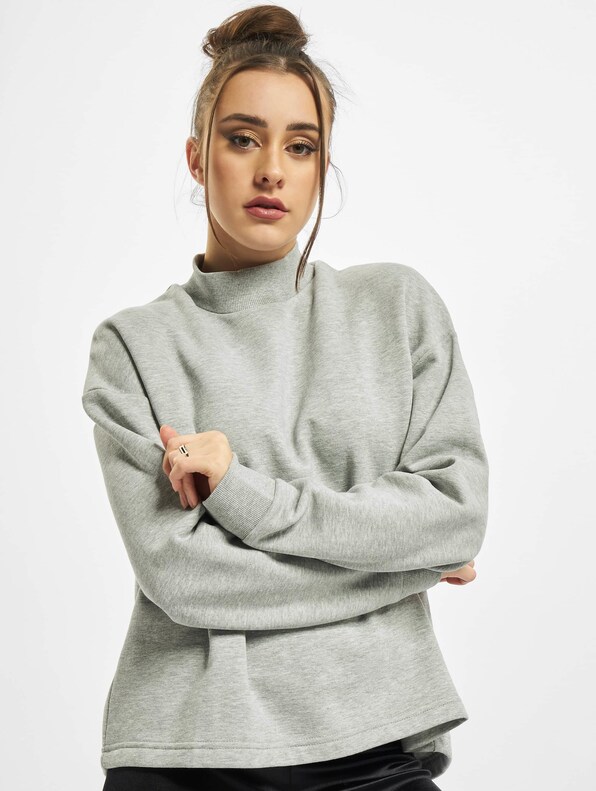 Urban Classics Ladies Oversized High Neck Crew Pullover-0