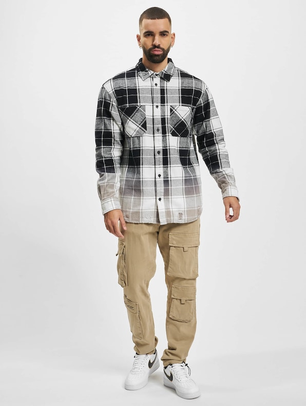 Karl Kani Chest Signature Washed Flannel Shirt-6