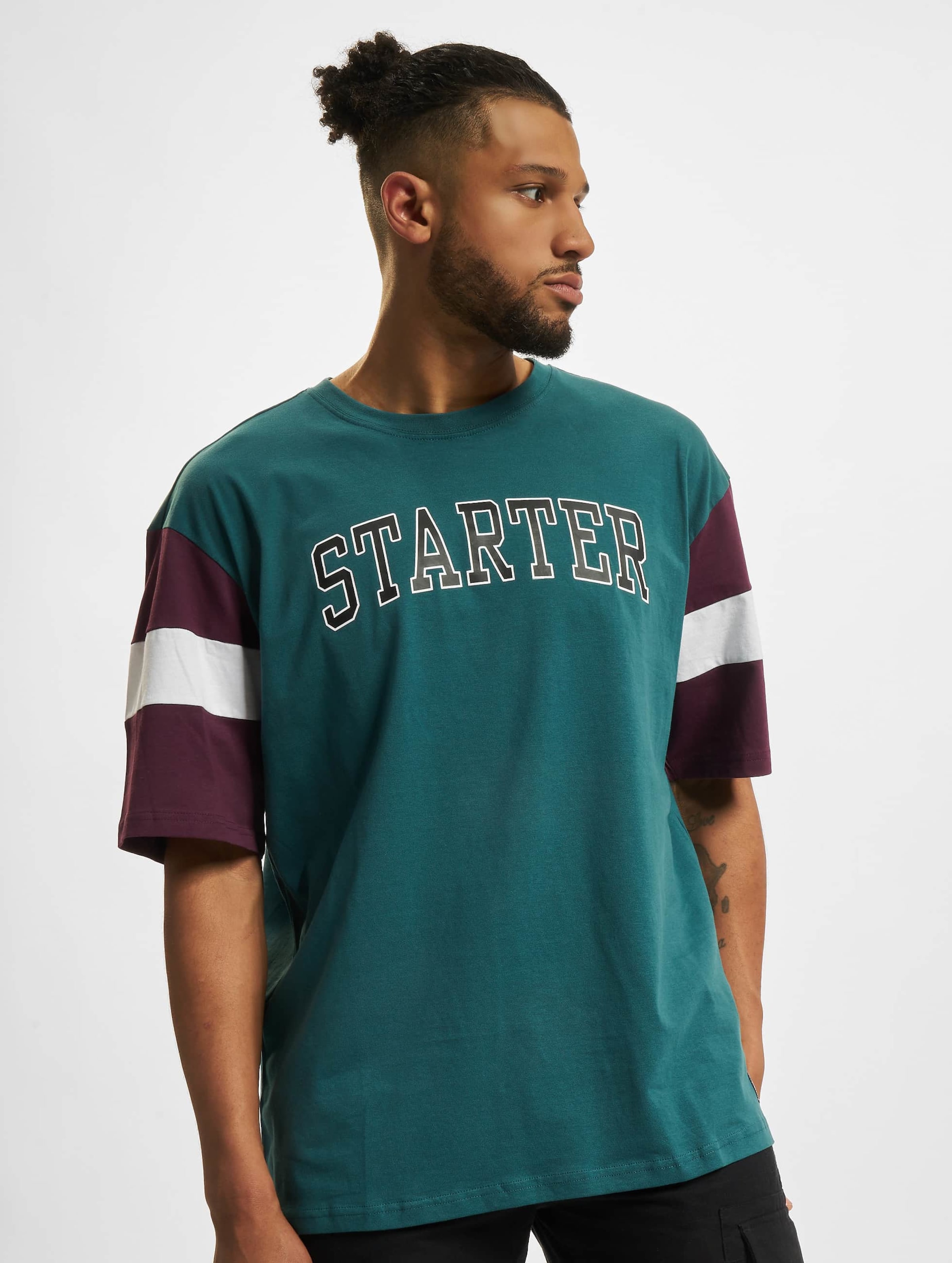Starter Black Label Heren Tshirt -L- Starter Throwback Blauw