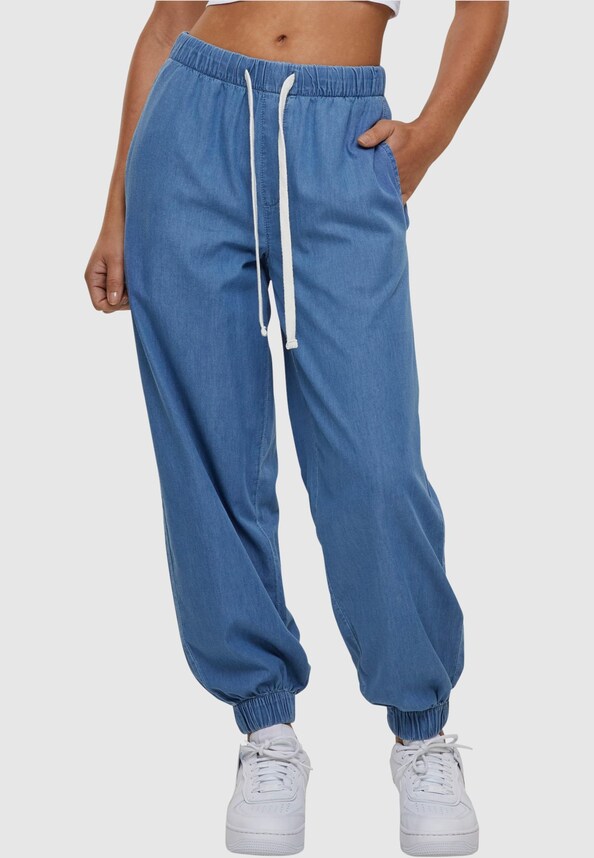 Ladies Light Denim Jogpants-0