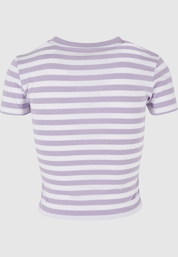 Ladies Short Striped Tee-6
