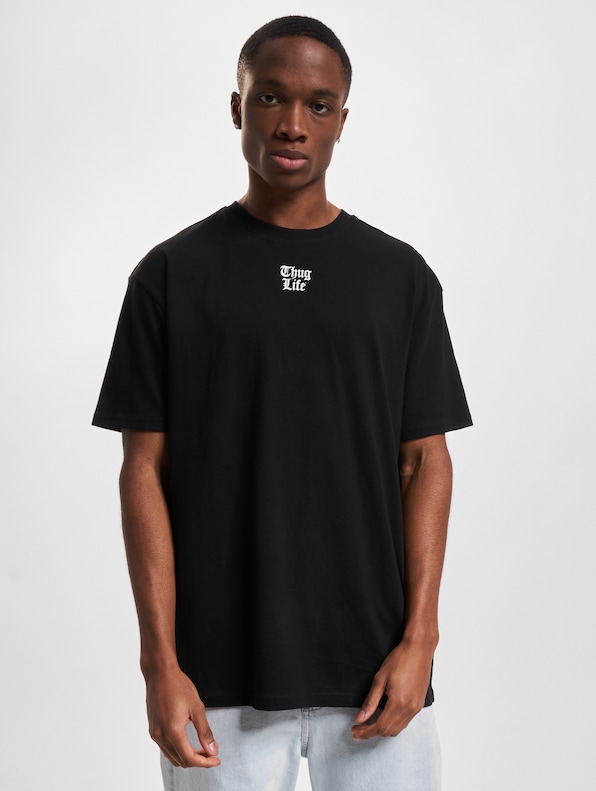 Thug Life AngelSkull T-Shirt Black-2
