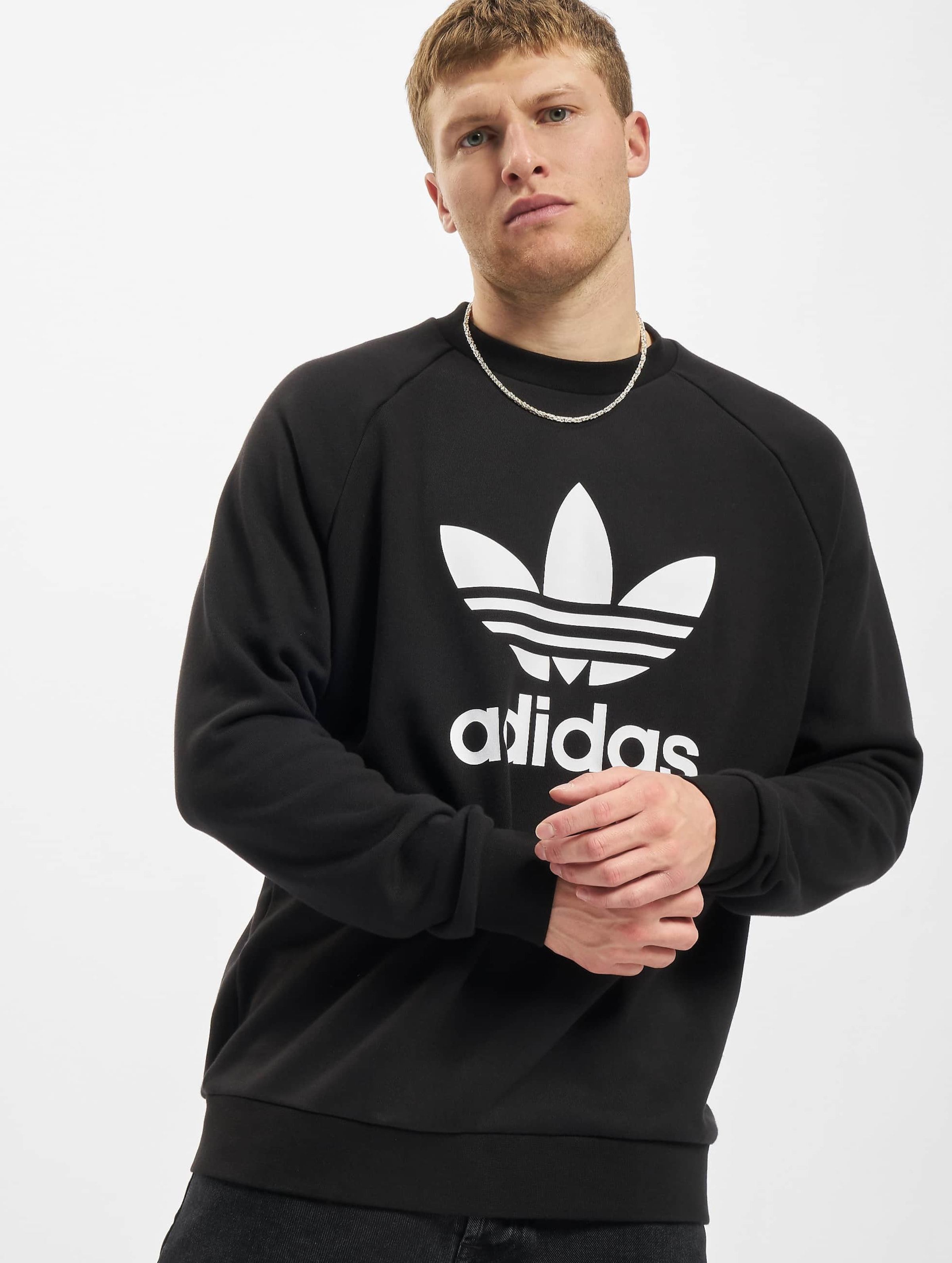 adidas Originals Adidas Trefoil Crew Sweatshirt Mannen op kleur zwart, Maat S